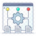 Flussdiagramm Web Workflow Datenfluss Symbol