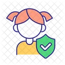 Bambini Sicurezza Ragazzo Icon