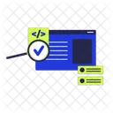 Programmation Code Loupe Icône