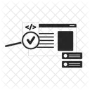 Programmation Code Loupe Icône