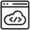 Programmation Cloud Informatique Icône