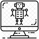 Programmation Robotique Intelligence Artificielle Icône