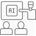 Programme De Formation Ai Thinline Icon Icône