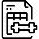 Horaire Exercice Forme Physique Icône