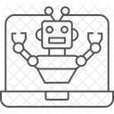Programme Robotique Thinline Icon Icône