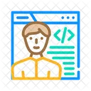 Programmer Worker Color Icon