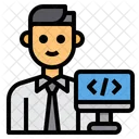 Programmer Coding Avatar Icon