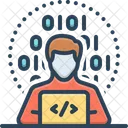 Programmer Hacker Computer Specialist Icon