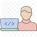 Programmer Lineal Color Icon Icon