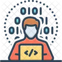 Programmer Hacker Computer Specialist Icon