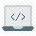 Laptop Mit Code Symbol