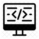 Programmiercode Bildschirm Codierung Entwicklung Symbol