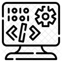 Programmierung Codierung Monitor Symbol