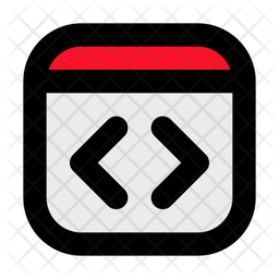 Programming Icon - Download in Colored Outline Style