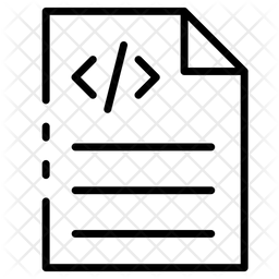 Programming File Icon - Download in Line Style