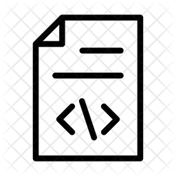 Programming File Icon - Download in Line Style