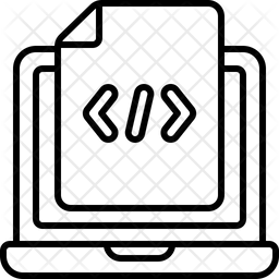 Programming File Icon - Download in Line Style