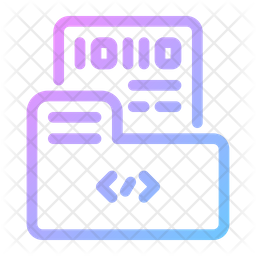 Programming Folder Icon - Download in Gradient Style
