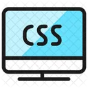 Programming Language Monitor Css  Icon