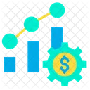 Relatorio De Progresso Analise De Progresso Grafico De Crescimento Ícone