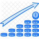 Progresso Desenvolvimento Moeda Ícone