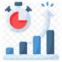 Progresso Crescimento Grafico Ícone