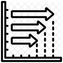 Progresso Grafico Linear Ícone