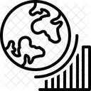 Globel Progresso Crescimento Alcancar Ícone