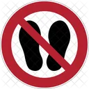 Prohibicion Zapatos Icono