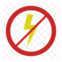 Prohibicion De Electricidad Electricidad Prohibicion Icon