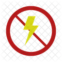 Prohibicion De Electricidad Electricidad Prohibicion Icon