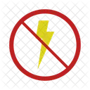 Prohibicion De Electricidad Electricidad Prohibicion Icon