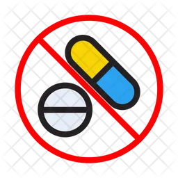 Prohibición de medicamentos  Icon