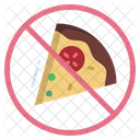 Prohibicion De Pizza Pizza No Permitida No Permitida Icono