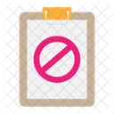 Prohibicion Prohibido Detener Icono