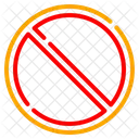 Prohibido El Paso Senal Icono Icono