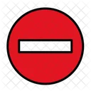 Prohibido Senal De Stop Senal De Trafico Icono