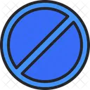Prohibido Detener Advertencia Icono