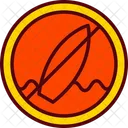 Prohibido Surf Surfista Icon