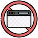 Prohibido Sitio Web Prohibicion Icon