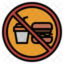 Prohibir No Comida Icono