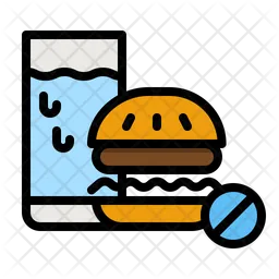 Prohibit Fast Food  Icon
