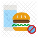 Prohibit Fast Food  Icon