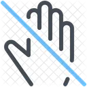 Prohibited Avoid Hand Touch Stop Icon