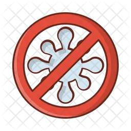 Prohibited Icon - Download in Colored Outline Style