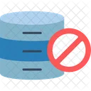 Restricted Database Blocked Block Icon
