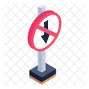 Arrow Warning Prohibited Arrow Warning Board Icon