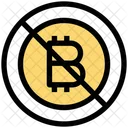 Prohibited Bitcoin Bitcoin Banned Bitcoin Icon