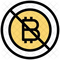 Prohibited Bitcoin  Icon