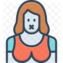 Prohibited Mute Girl Icon